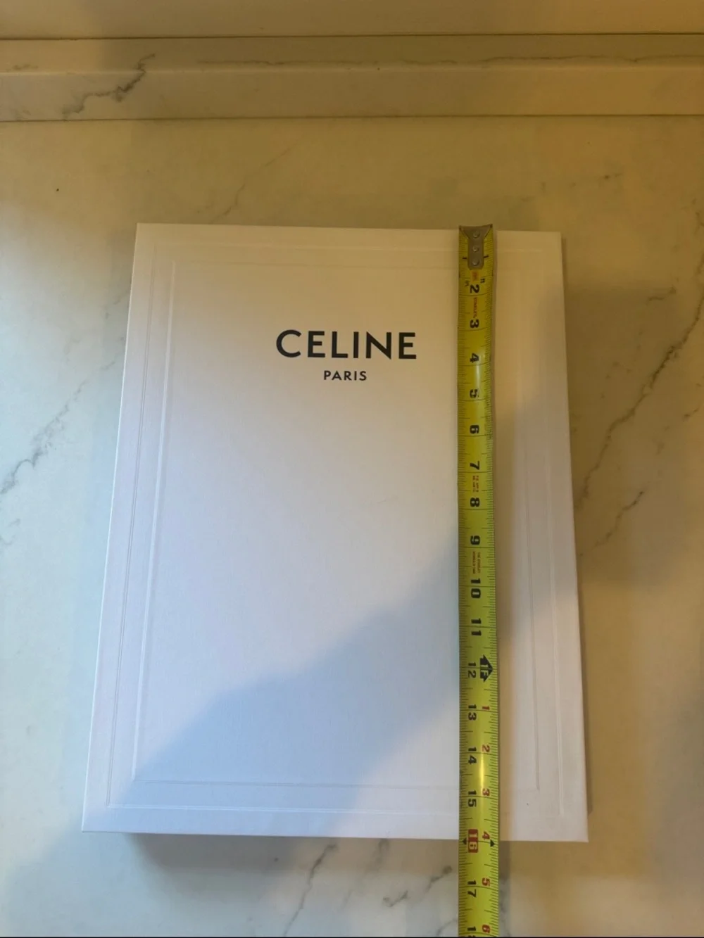 Celine White Box with Black Logo 16x12x1.5